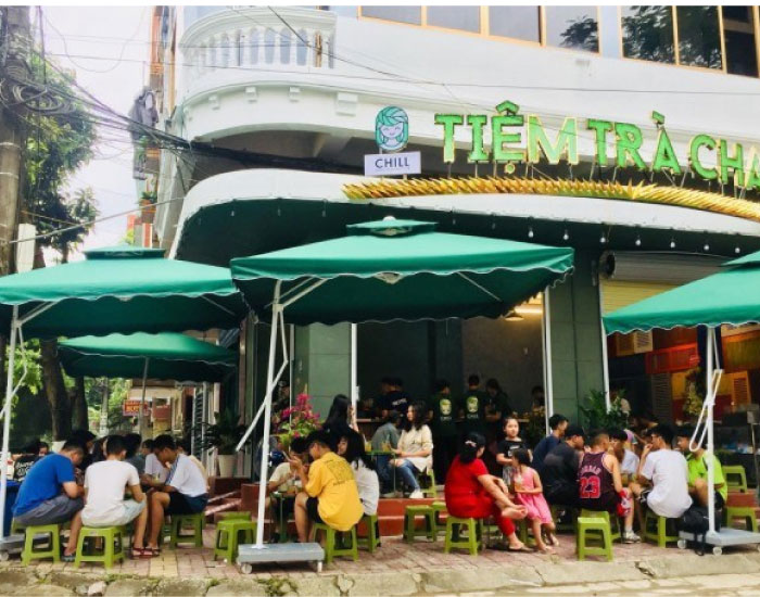 Mặt bằng tiệm trà chanh Chill