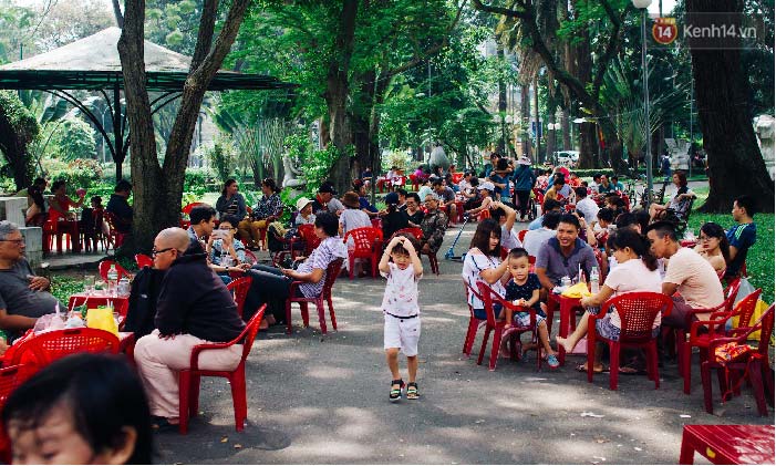 Cafe cóc xe đẩy công viên 30/4- Sài Gòn
